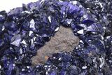 Sparkling Azurite Crystal Cluster - China #215845-3